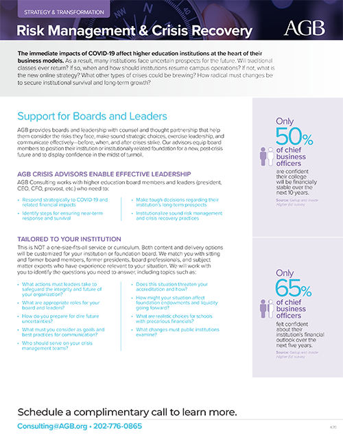 AGB Consulting Risk Management May 2020