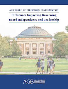 Cover page: AGB Statement